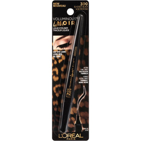 L'Oreal Paris Voluminous Liner Noir winged cat-eye demonstration with smooth line