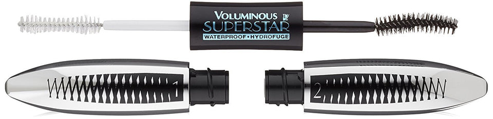 L'Oreal Paris Voluminous Superstar primer-lashes creates dramatic base.