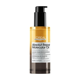L’Oréal Professionnel Absolut Repair Bi-phase Oil bottle showcasing shine and hydration.