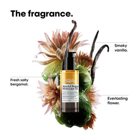 L’Oréal Professionnel Absolut Repair Bi-phase Oil gloss effect on hair after use.