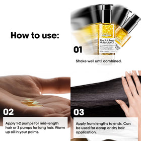 L’Oréal Professionnel Absolut Repair Bi-phase Oil label emphasizes brand quality.
