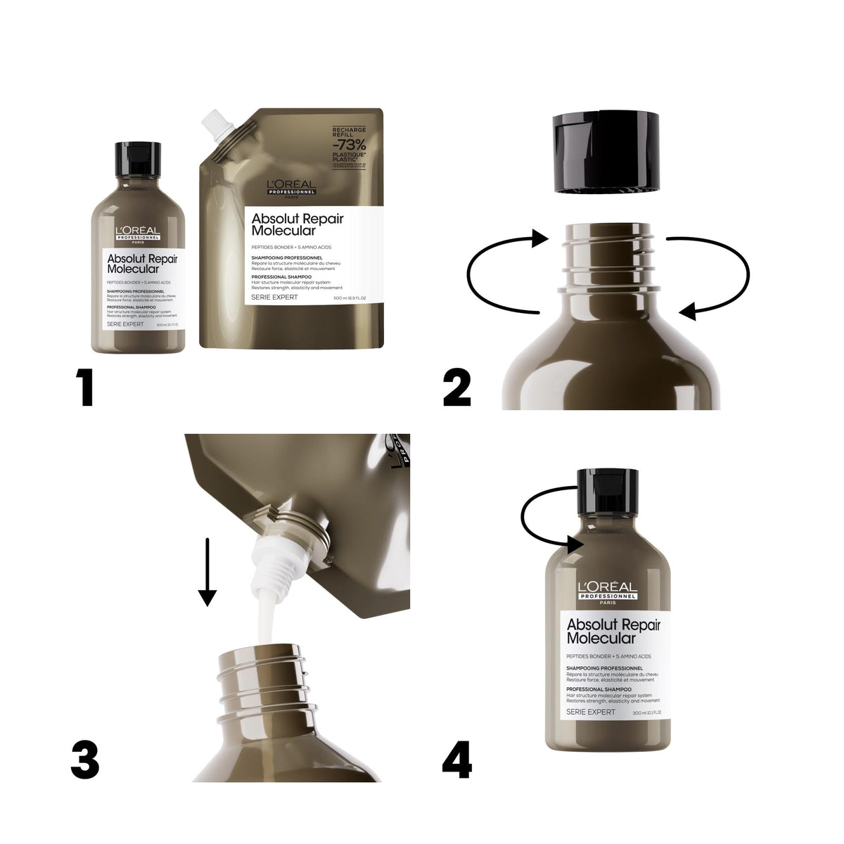 L'Oréal Professionnel Paris Absolut Repair refill pouch ready for sustainable hair care