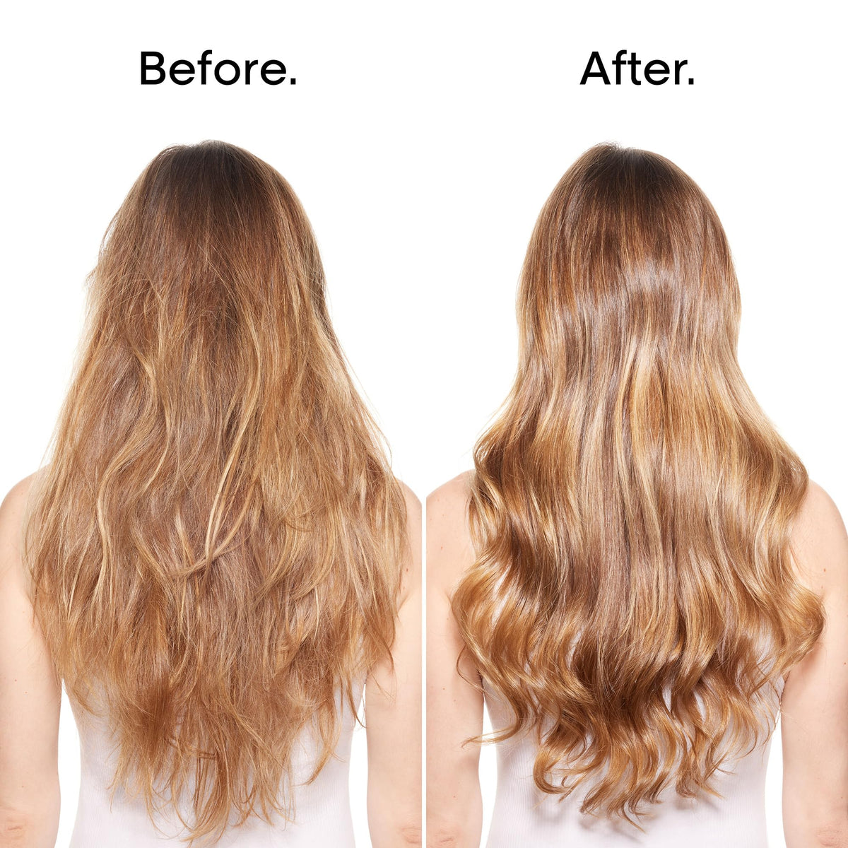 After use, L’Oréal Professionnel Paris Color Depositing Purple Conditioner adds subtle shine