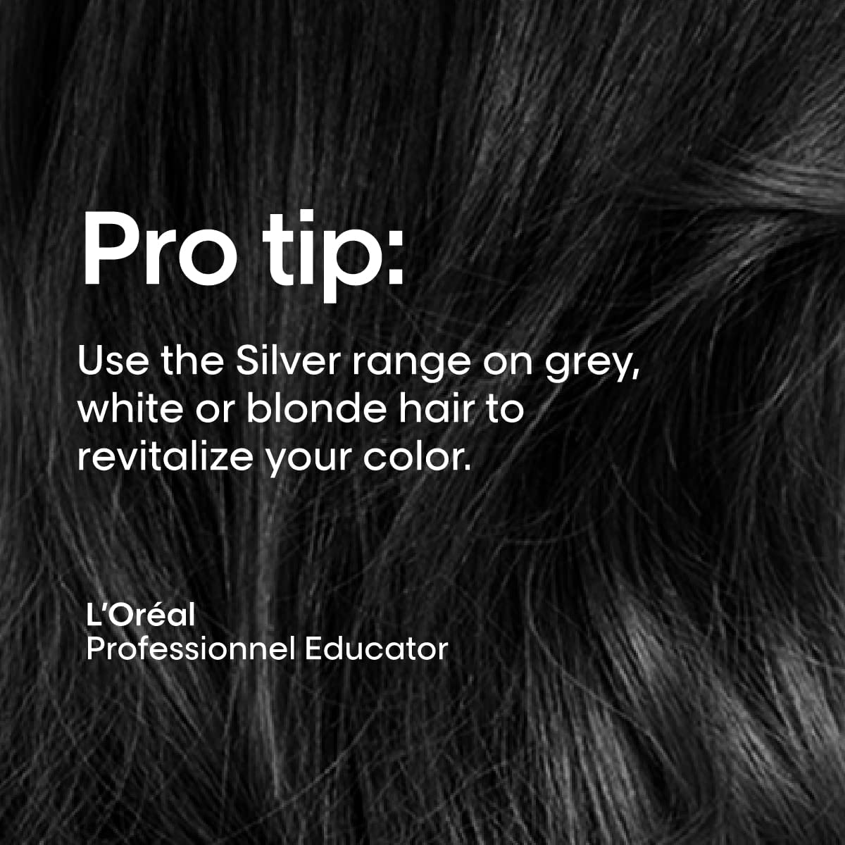 L’Oréal Professionnel Paris Color Depositing Purple Conditioner swatch shows neutralized yellow tones