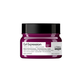L’Oréal Professionnel Paris Curl Expression Rich Mask jar delivering intense hydration for defined curls.