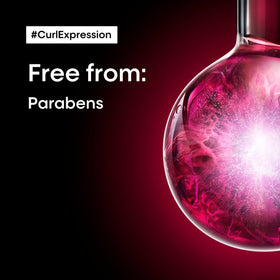 L’Oréal Professionnel Paris Curl Expression Rich Mask lifestyle shot suggests salon-grade care at home.