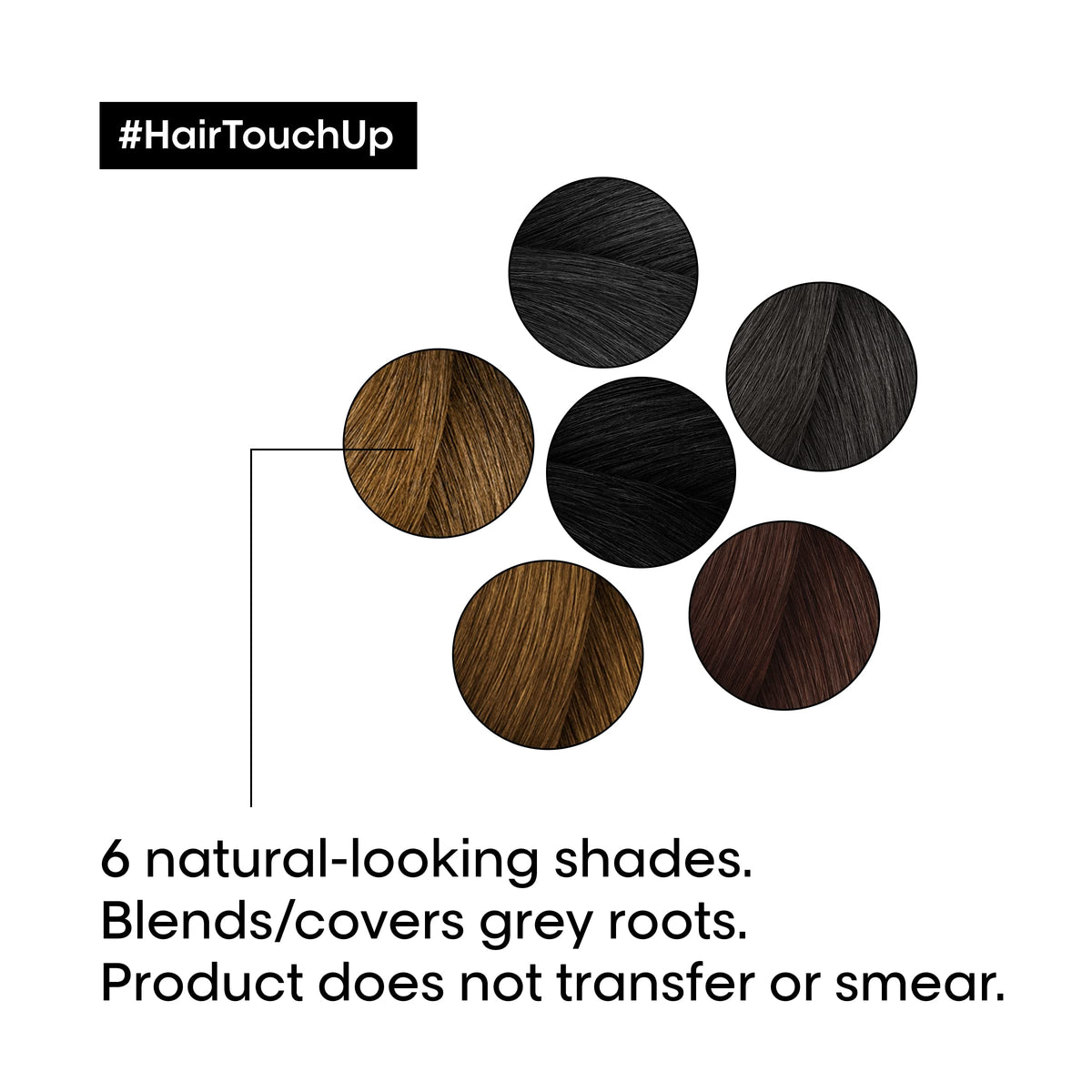 L’Oréal Professionnel Paris Hair Touch Up auburn bottle on the counter ready for use.
