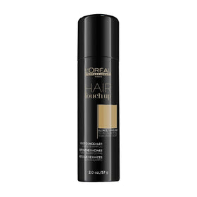 L’Oréal Professionnel Paris Hair Touch Up blonde bottle delivers natural-looking temporary root coverage.