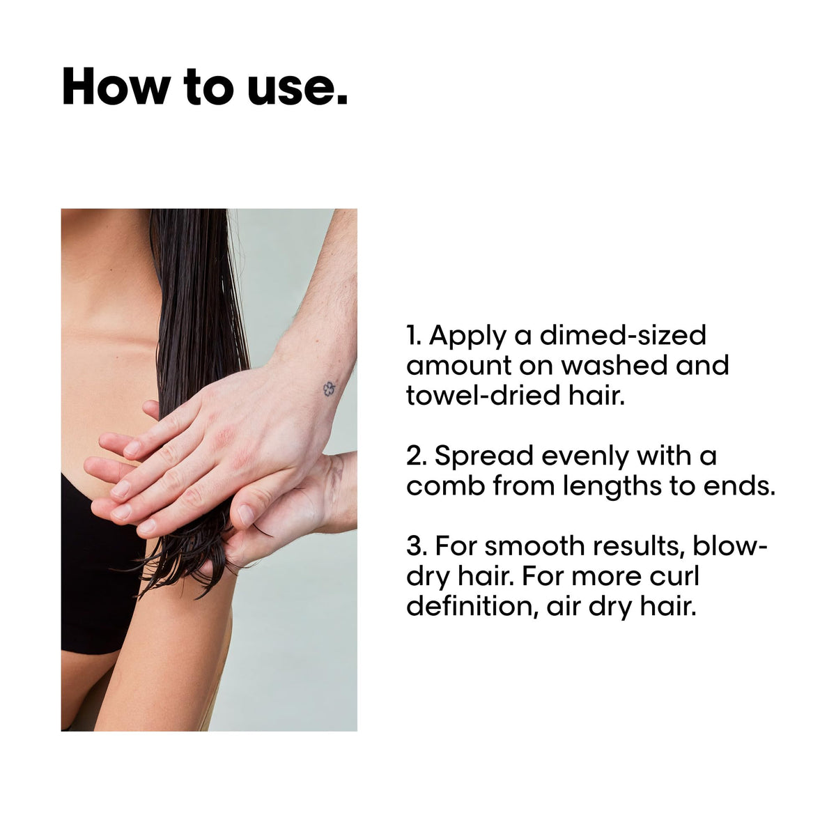 L'Oréal Professionnel Paris Liss Control frizz-free finish on towel-dried hair.