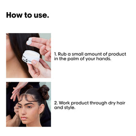 L’Oréal Professionnel Paris Styling Fix Paste reshaping ability demonstrated on flexible strands.