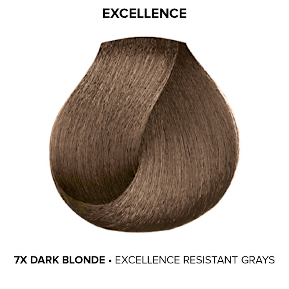 L’Oréal Technique Excellence Crème Resistant Grays final color result with lasting shade.