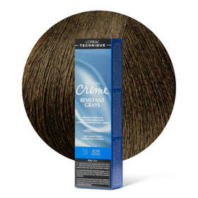L'Oreal Technique Excellence gray bottle provides lasting coverage for resistant grays.
