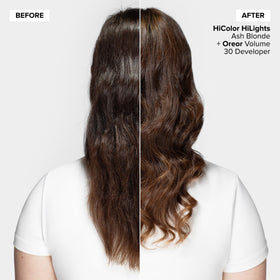 L’Oréal Technique HiColor Ash Blonde swatch showing true-to-shade, fade-resistant color.