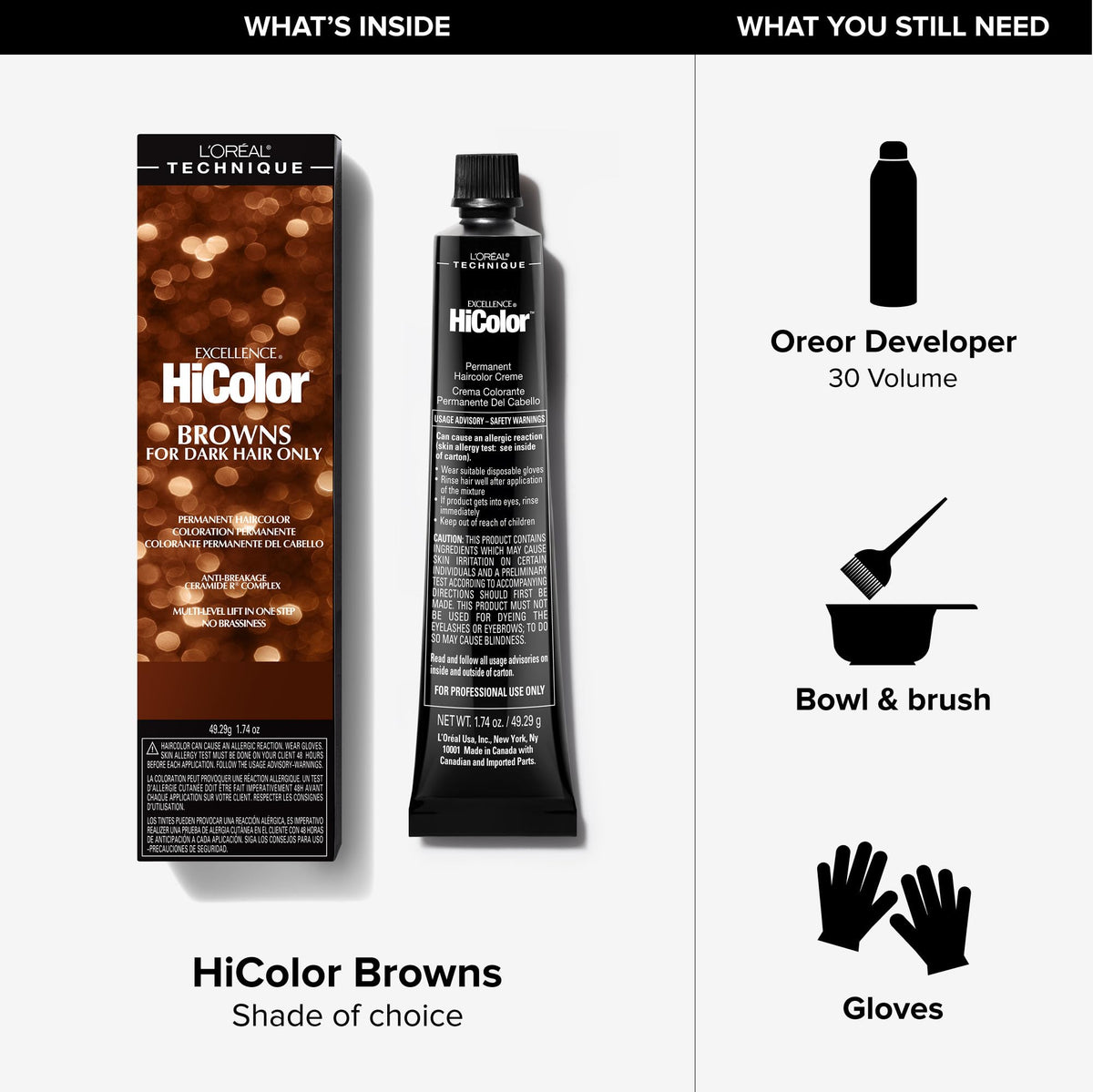 Creamy color creme glides smoothly for even coverage.