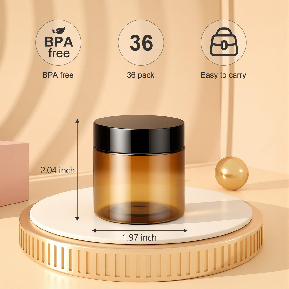 Loretoy airtight lid with foam pad ensures leak-free storage.
