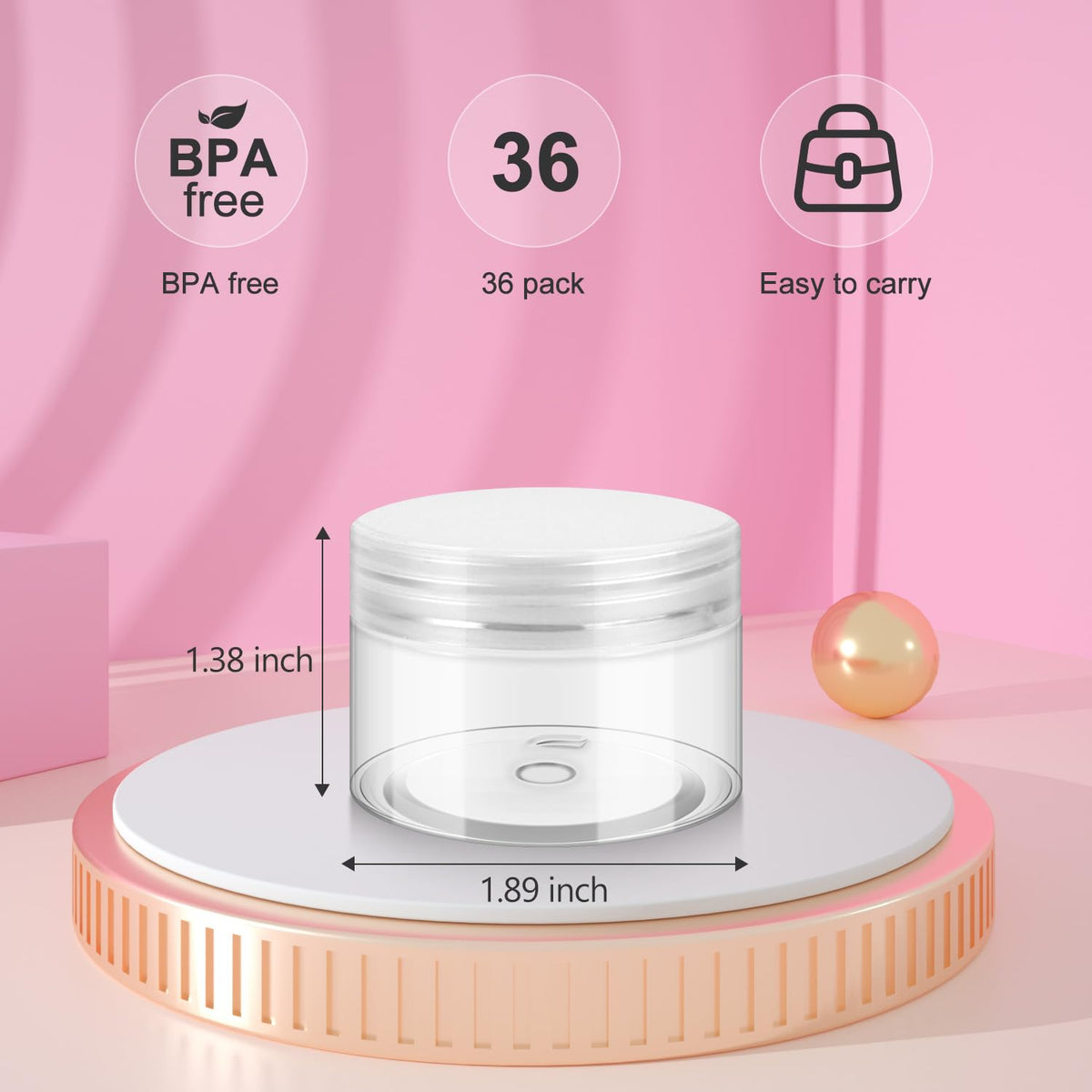 Loretoy wide-mouth design jar facilitates easy filling and cleaning.