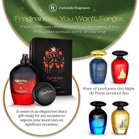 Lorientale Night De Paris Fiori gift-box packaging conveys ready-to-gift elegance.