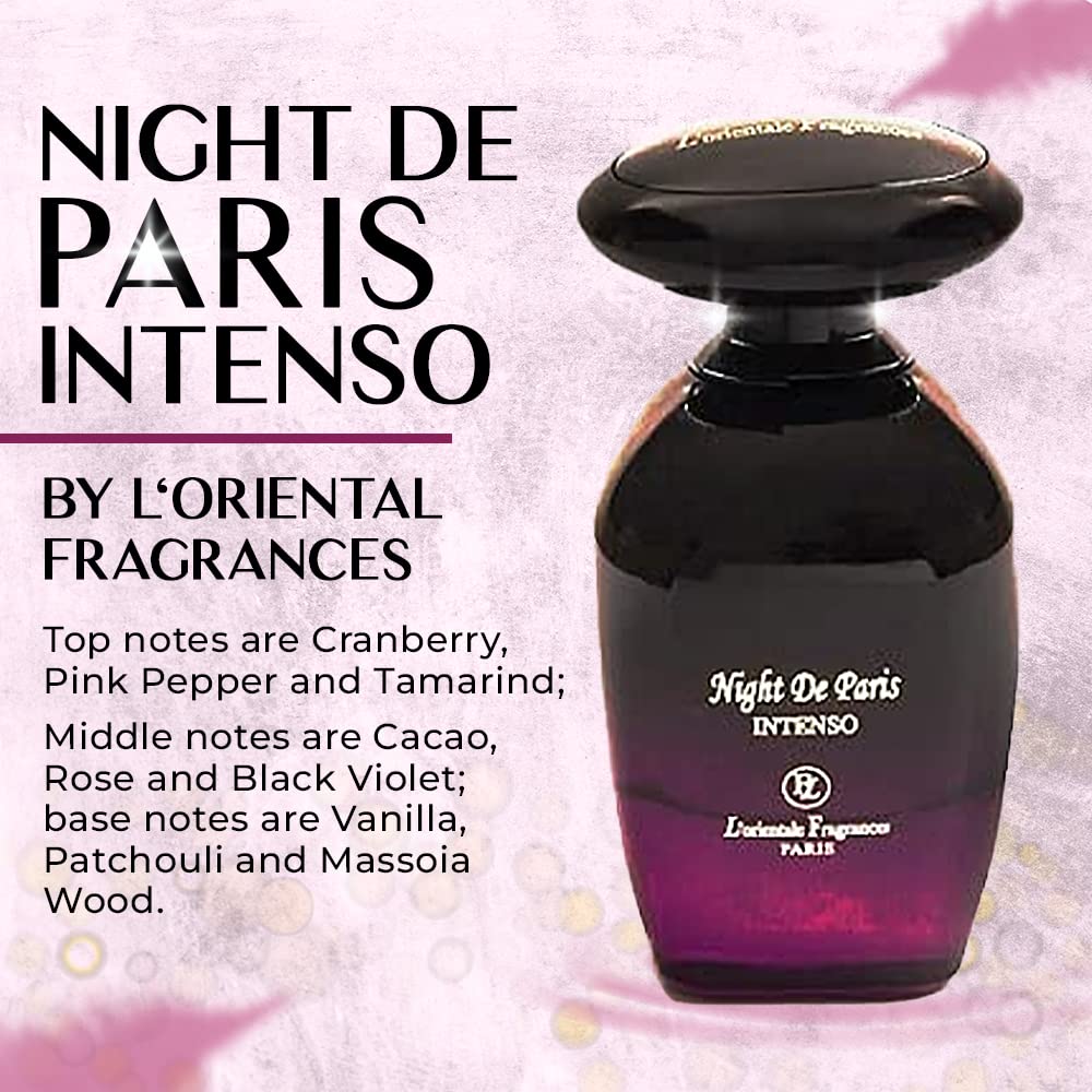 Boxed packaging conveys luxury gifting for Night De Paris Intenso.