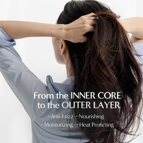 LORINIQUE Korean Keratin Leave-In front view highlighting sleek, rinse-free convenience.