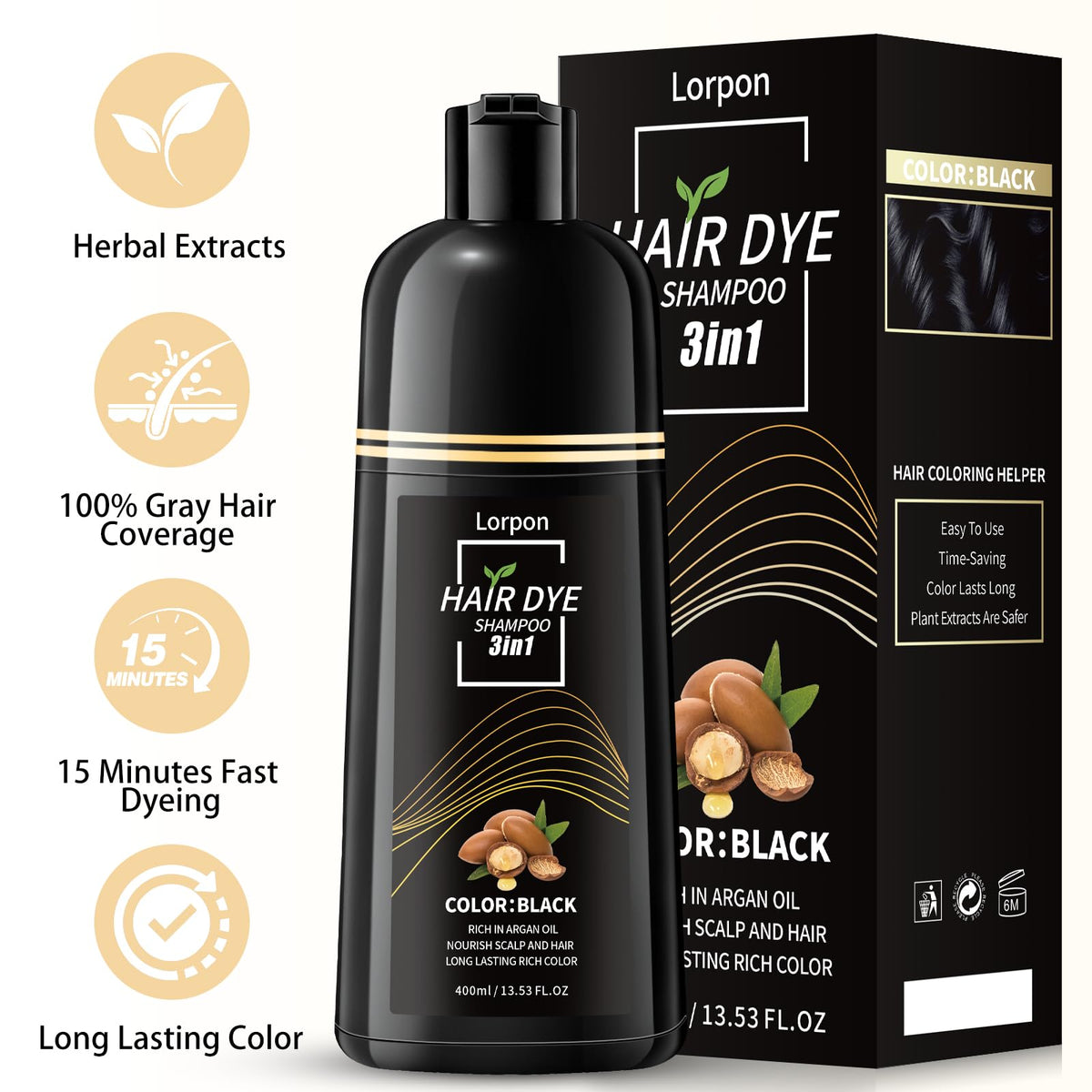 lorpon ammonia-free and paraben-free formula gentle on scalp