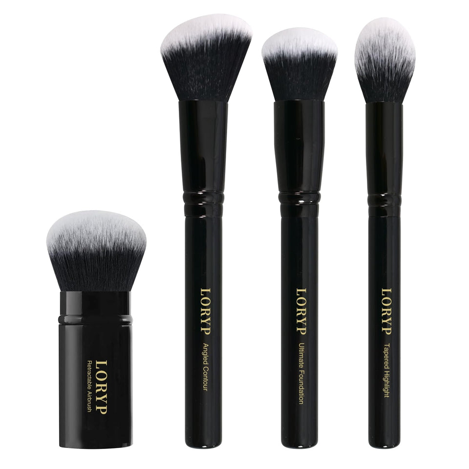 LORYP retractable airbrush for powder and liquid makeup, smooth application