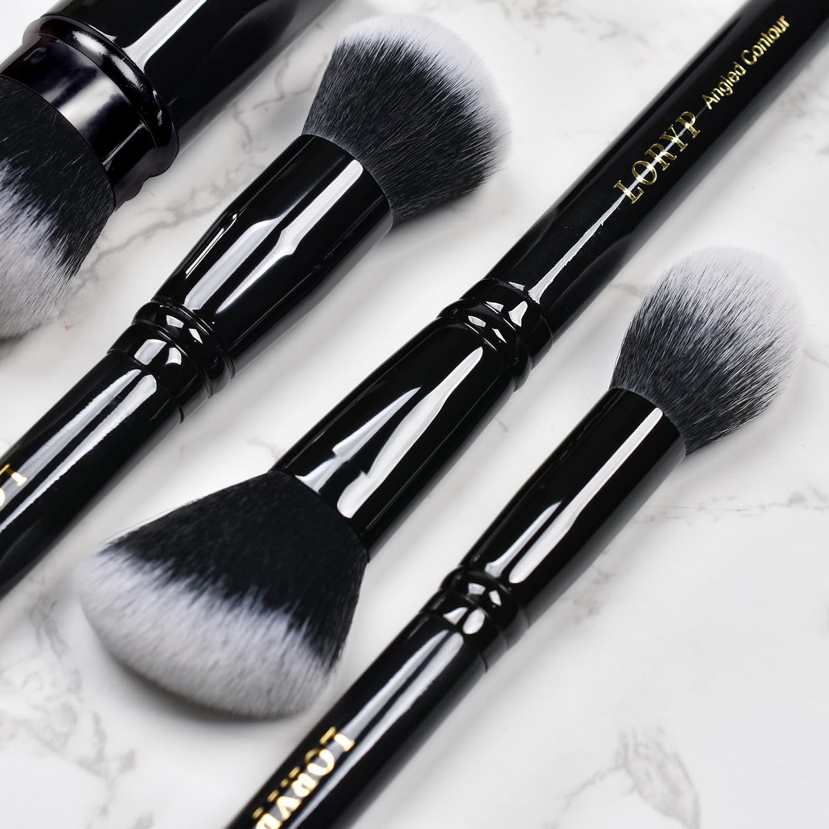 LORYP vegan synthetic bristles reduce shedding and ease cleaning