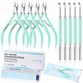 Lothee cuticle nippers in silver offer precise trimming for clean nails.