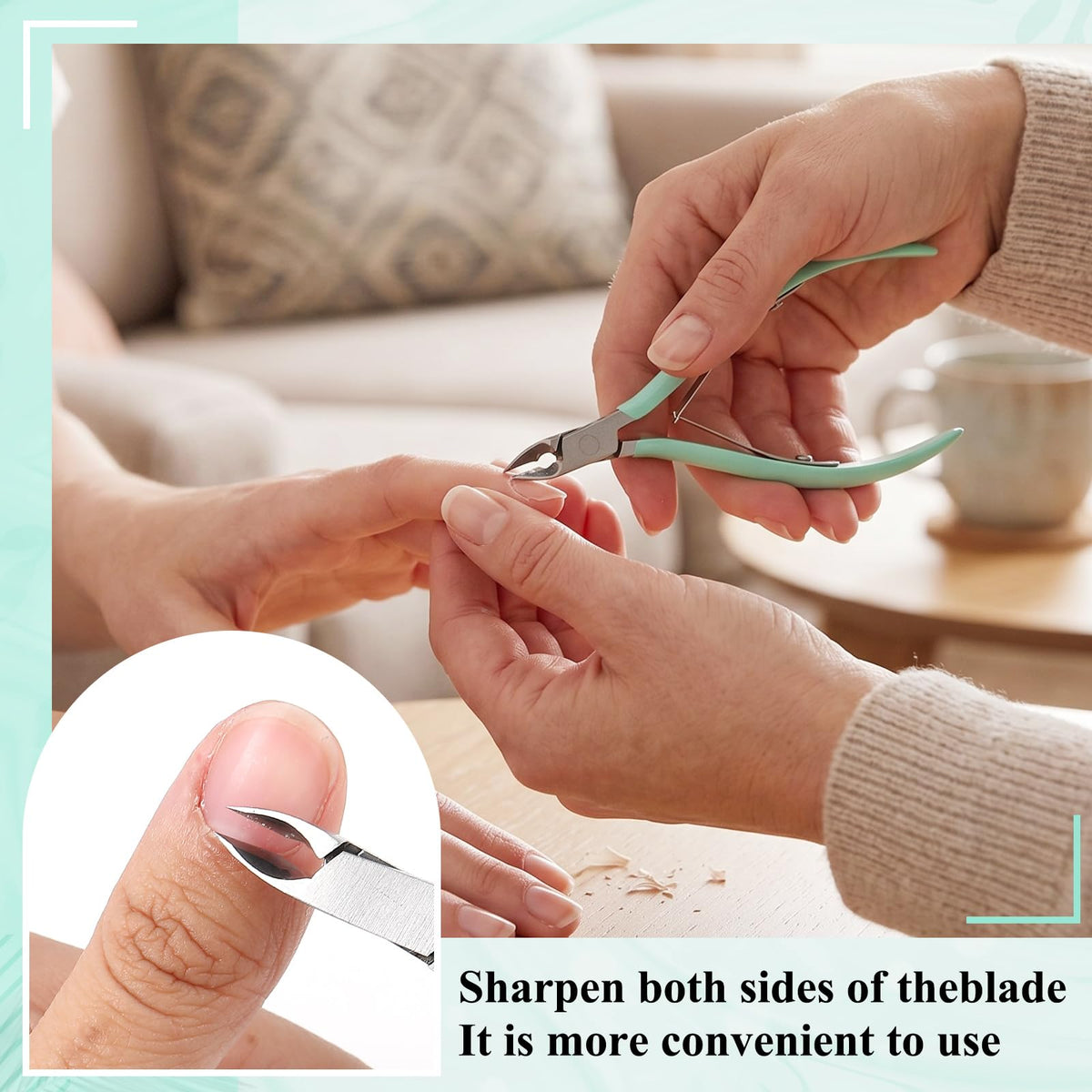 Lothee stainless steel tools close-up shows durable, corrosion-resistant design.