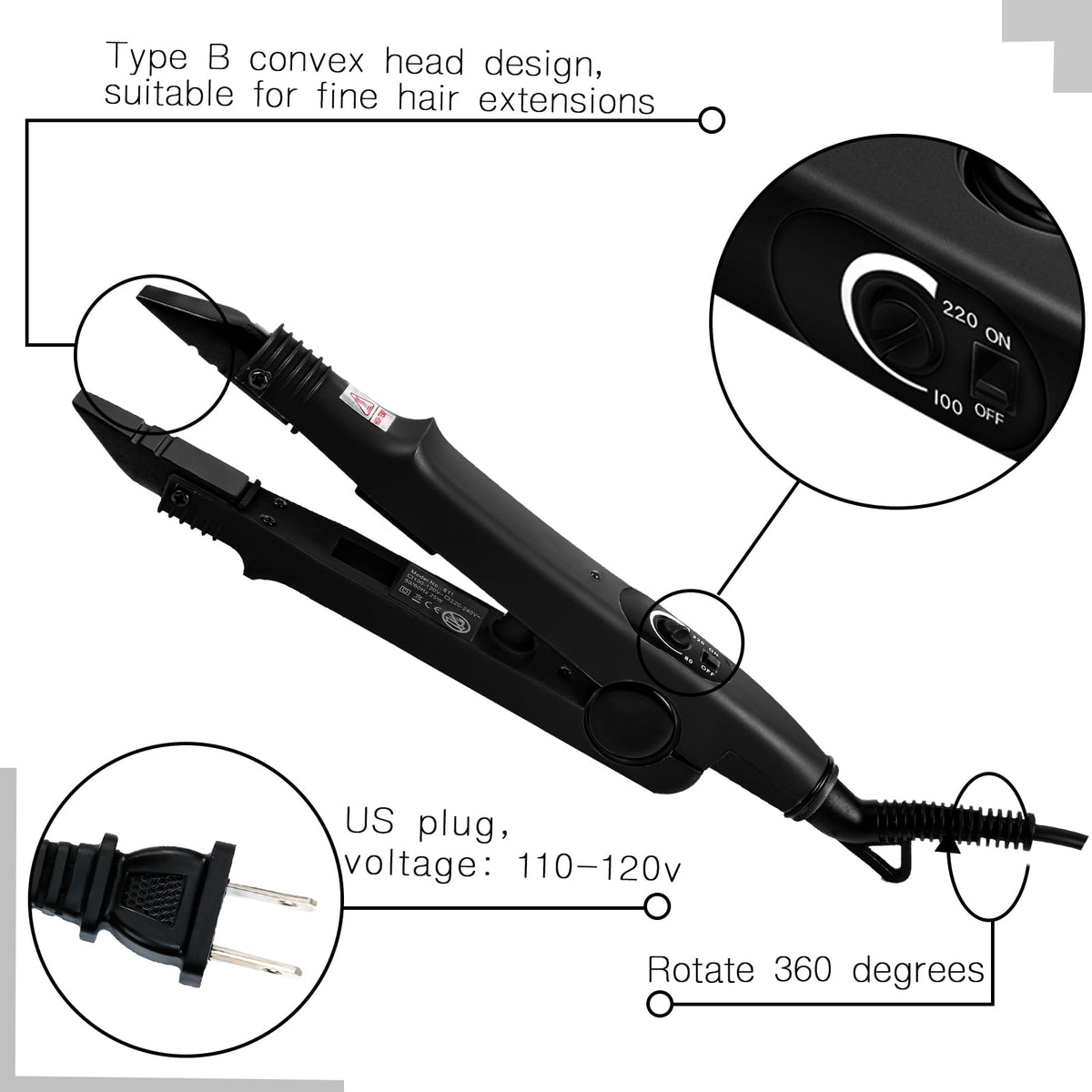 Lothee U Tip bonding tool shown for professional and home use