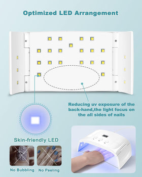 Lotifie lamp features 3 timer buttons for flexible sessions.