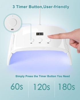 Lotifie beginner-friendly nail lamp ideal for at-home gel manicures.