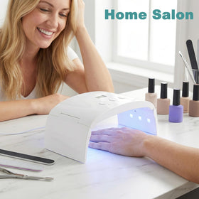 Side view of Lotifie lamp showing slim portable profile for travel.