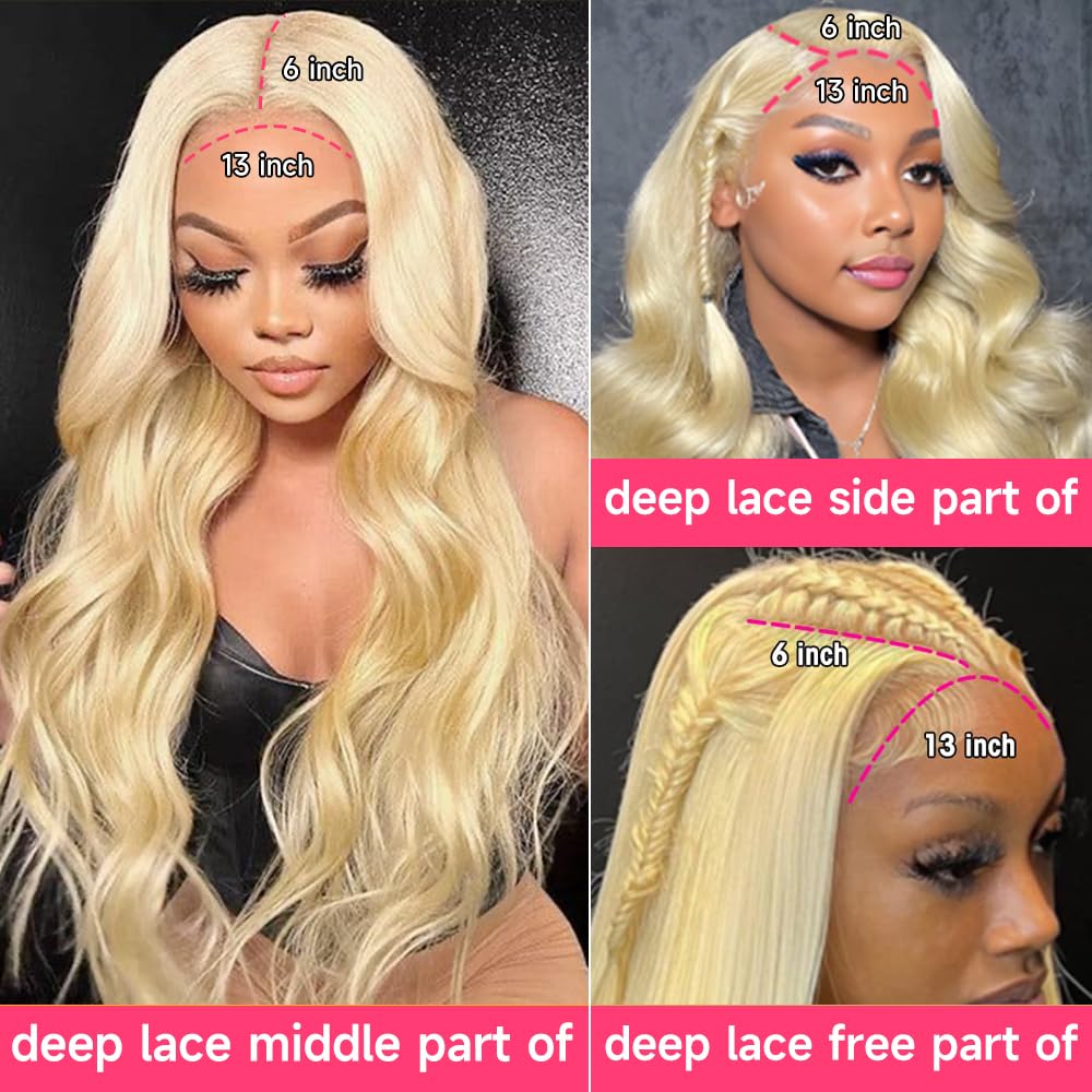 Lotulo 613 wig with bleached knots and baby hair for a natural hairline.