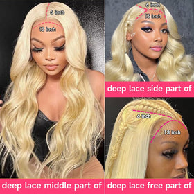 Lotulo 613 wig with bleached knots and baby hair for a natural hairline.