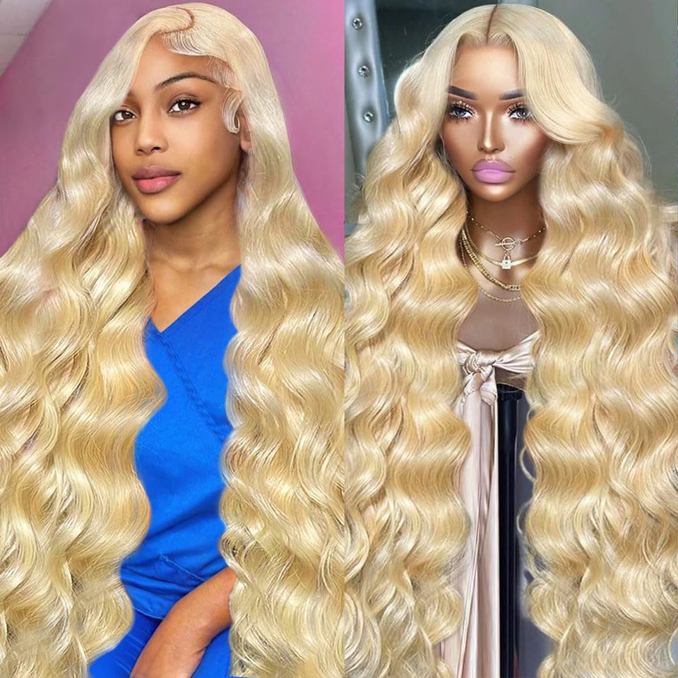 Lotulo 613 HD lace front wig with 28-inch body wave for versatile styling.