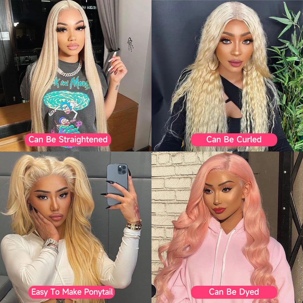 Lotulo 613 HD wig with pre-plucked bleached knots for easy styling.