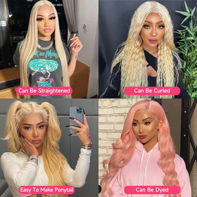 Lotulo 613 HD wig with pre-plucked bleached knots for easy styling.