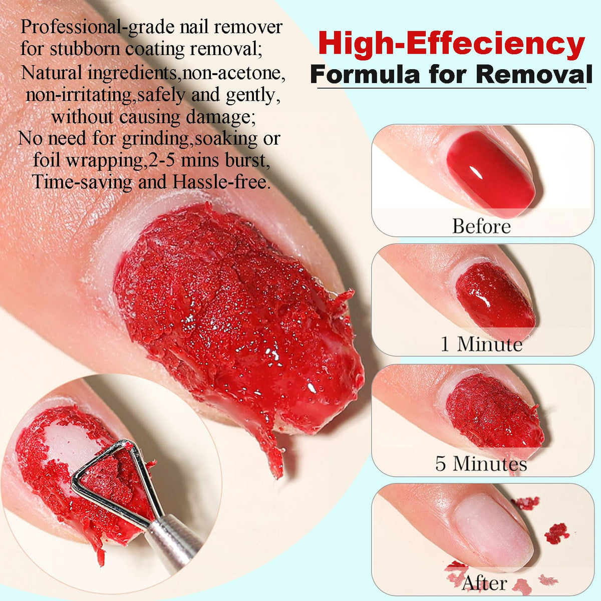 LOUINSTIC cuticle pushers and scrapers ready for precise prep