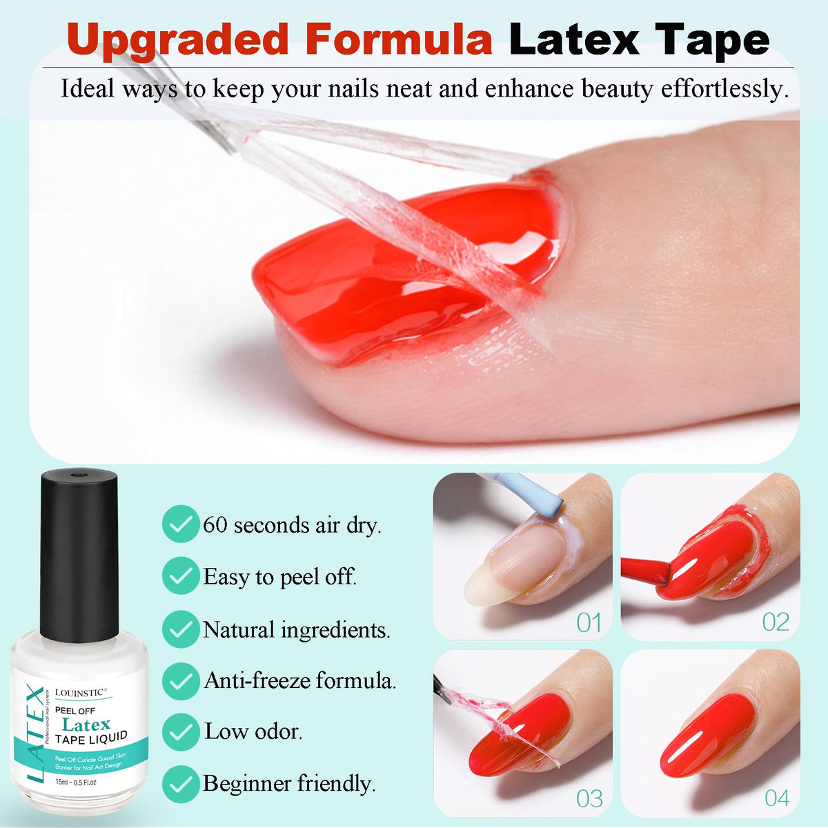 LOUINSTIC nail file showing smooth edge after shaping