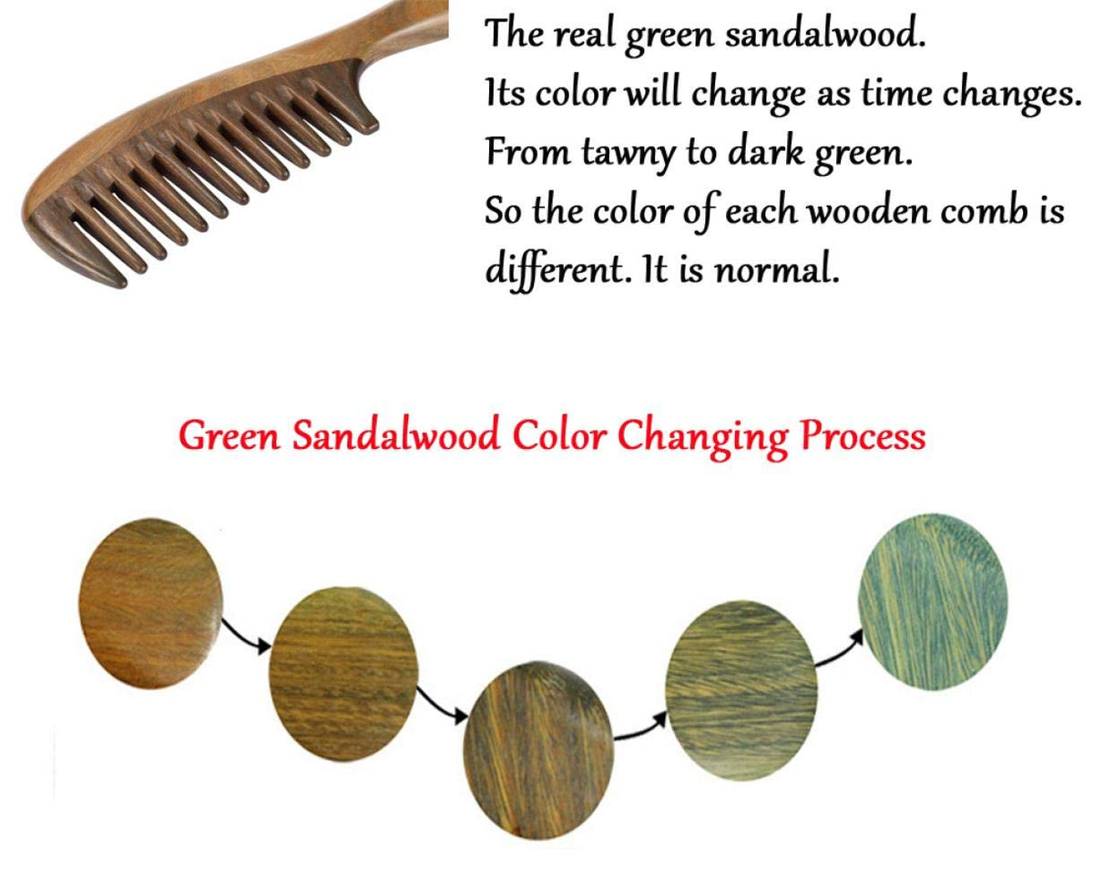 Louise Maelys head-massage action with sandalwood comb distributes oils softly.