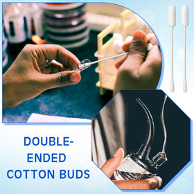 Lounsweer 4-inch cotton swabs offering extended reach for detailed tasks.
