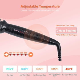 LOVANI anti-scald bristles protect while styling hair.