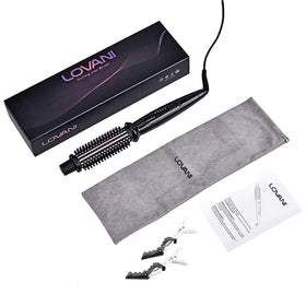 LOVANI premium nylon bristles glide smoothly through hair.