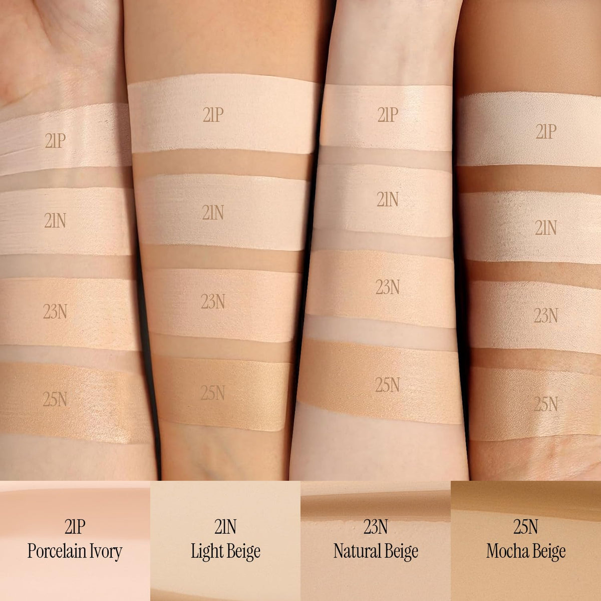 Lovb buildable coverage portrait shows seamless blending across skin tone.