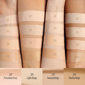 Lovb buildable coverage portrait shows seamless blending across skin tone.