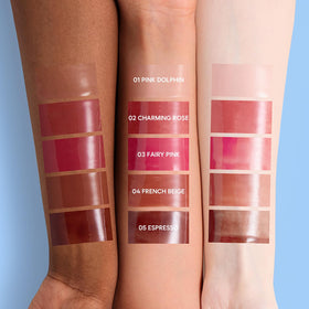 LOVB Crystal Dewy Lip Gloss Pink Dolphin ingredients focus