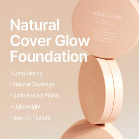 LOVB cushion texture shows satin radiance for all-day glow.