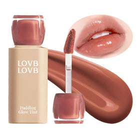 LOVB LOVB Pudding Glow bottle closeup shows color and moisturizing feel