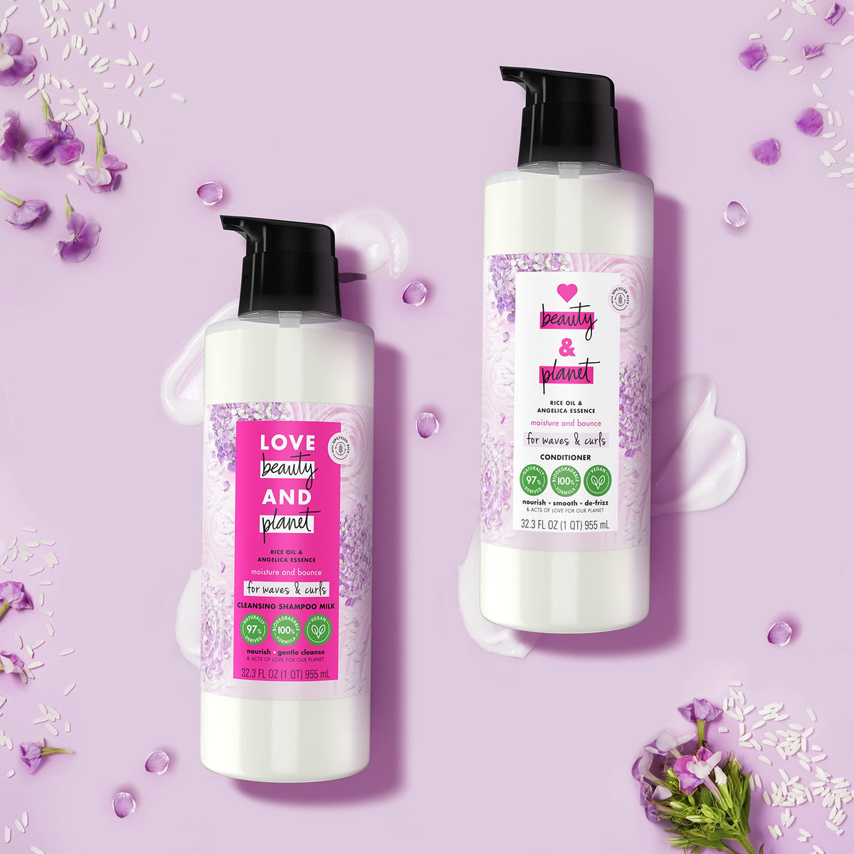 Love Beauty and Planet eco-friendly bottle made from recycled materials