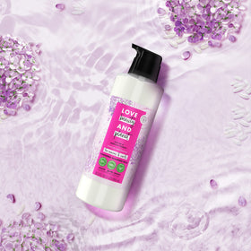 Love Beauty and Planet waves and curls hair shampoo in lifestyle shot